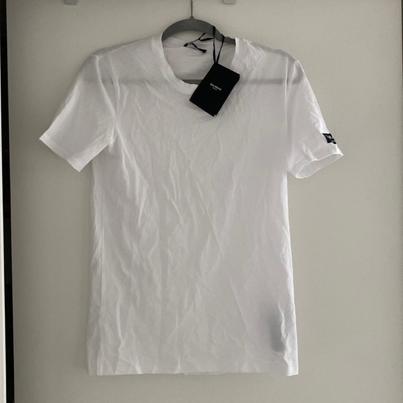 Balmain white cotton tshirt - Picture 1 of 3